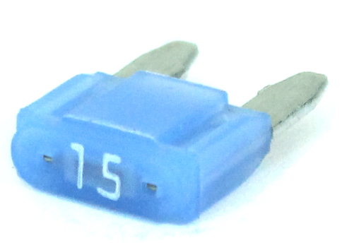 0MIN0015.MXGLO Littelfuse 15 Amp Mini Smart Glow Fuse Bag of 5 - Click Image to Close